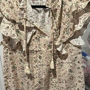 Workshop Republic Clothing Floral Ruffle Top